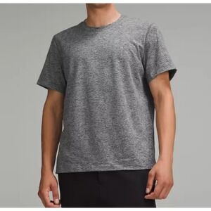 Lululemon Super Soft Crewneck Athletic T-Shirt Mens Med Gray Short Sleeve